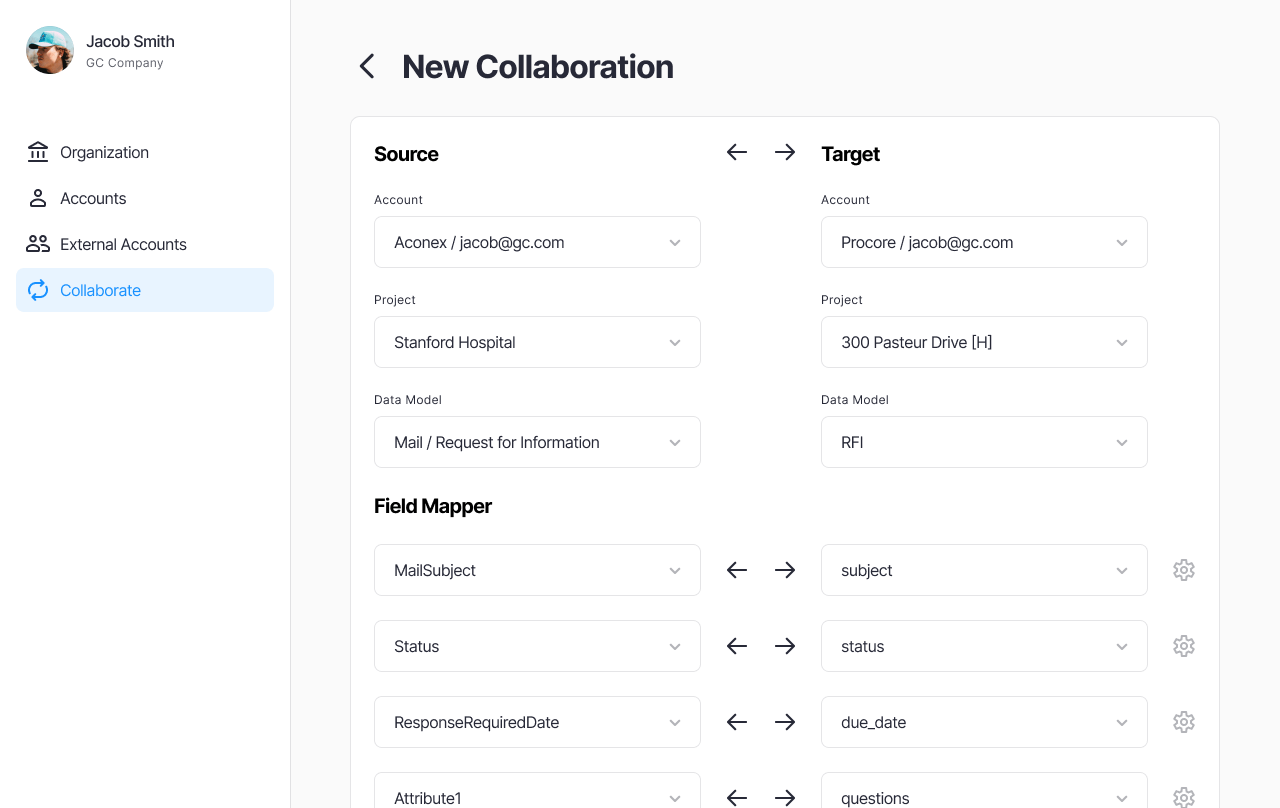 Configuration interface